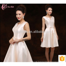 Kurze günstige Suzhou Fabrik Satin Retail Brautjungfer Kleid